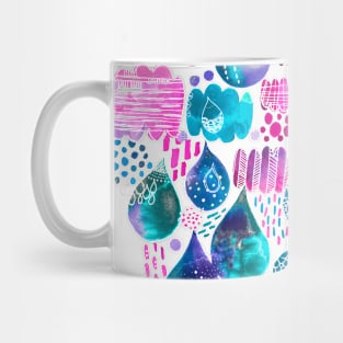 Rain Stitches Neon Mug